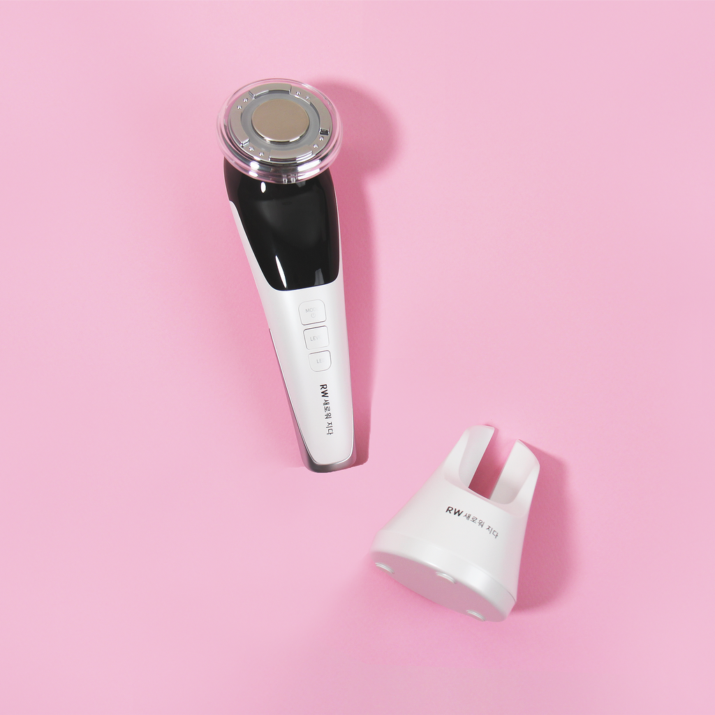 Ultrasonic LED Facial Ioniser (White)